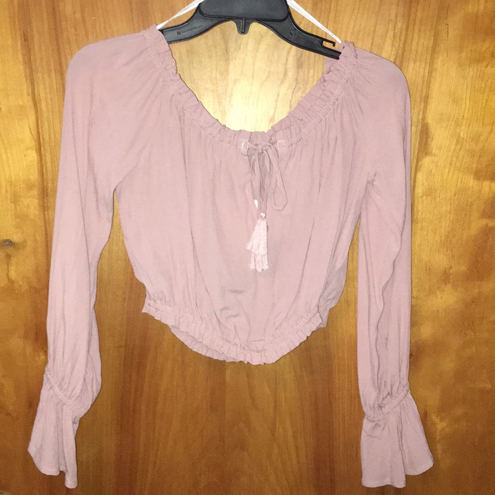 Forever 21 off shoulder crop top